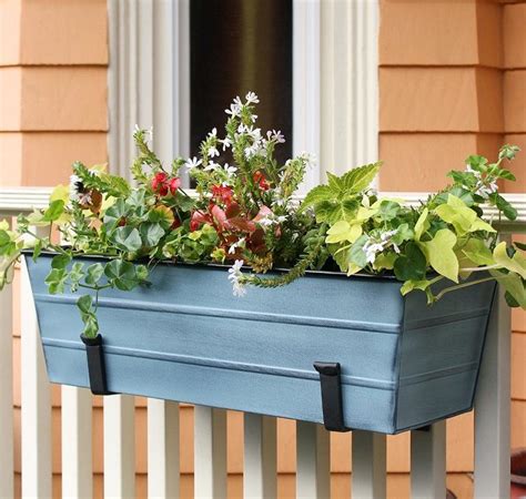 metal window boxes for sale|window boxes for metal railings.